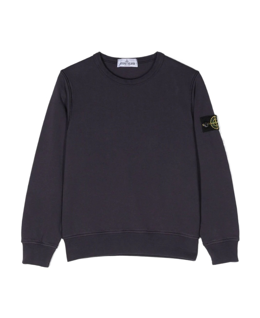 Stone Island Compass-patch Sweatshirt In Blue
