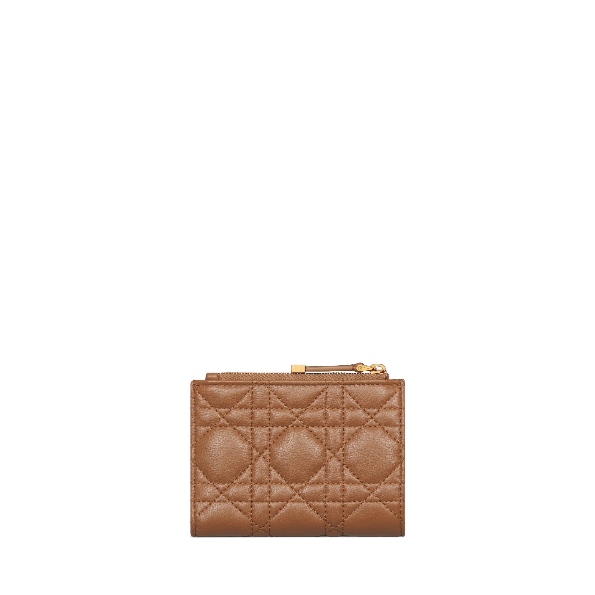 Dior Zip Wallet In Brown