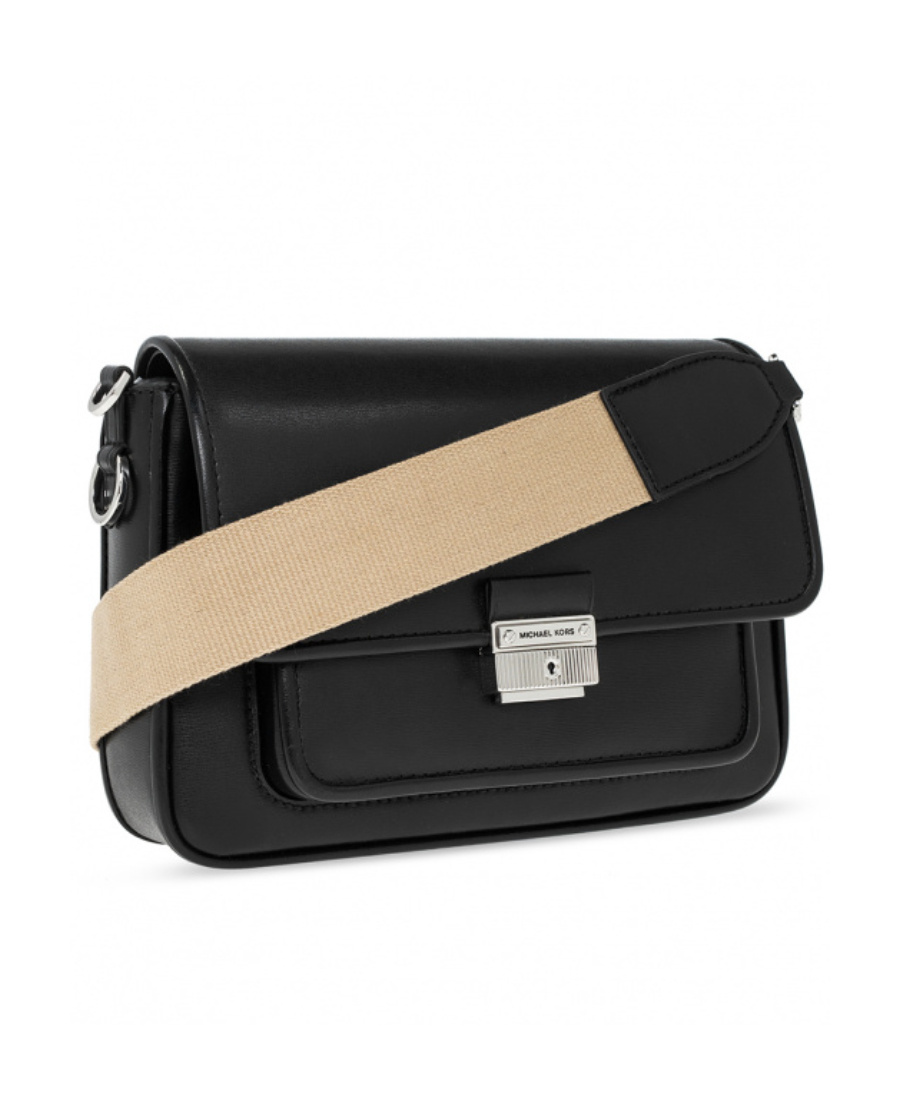 Michael Michael Kors Textured Leather Crossbody Bag In Black