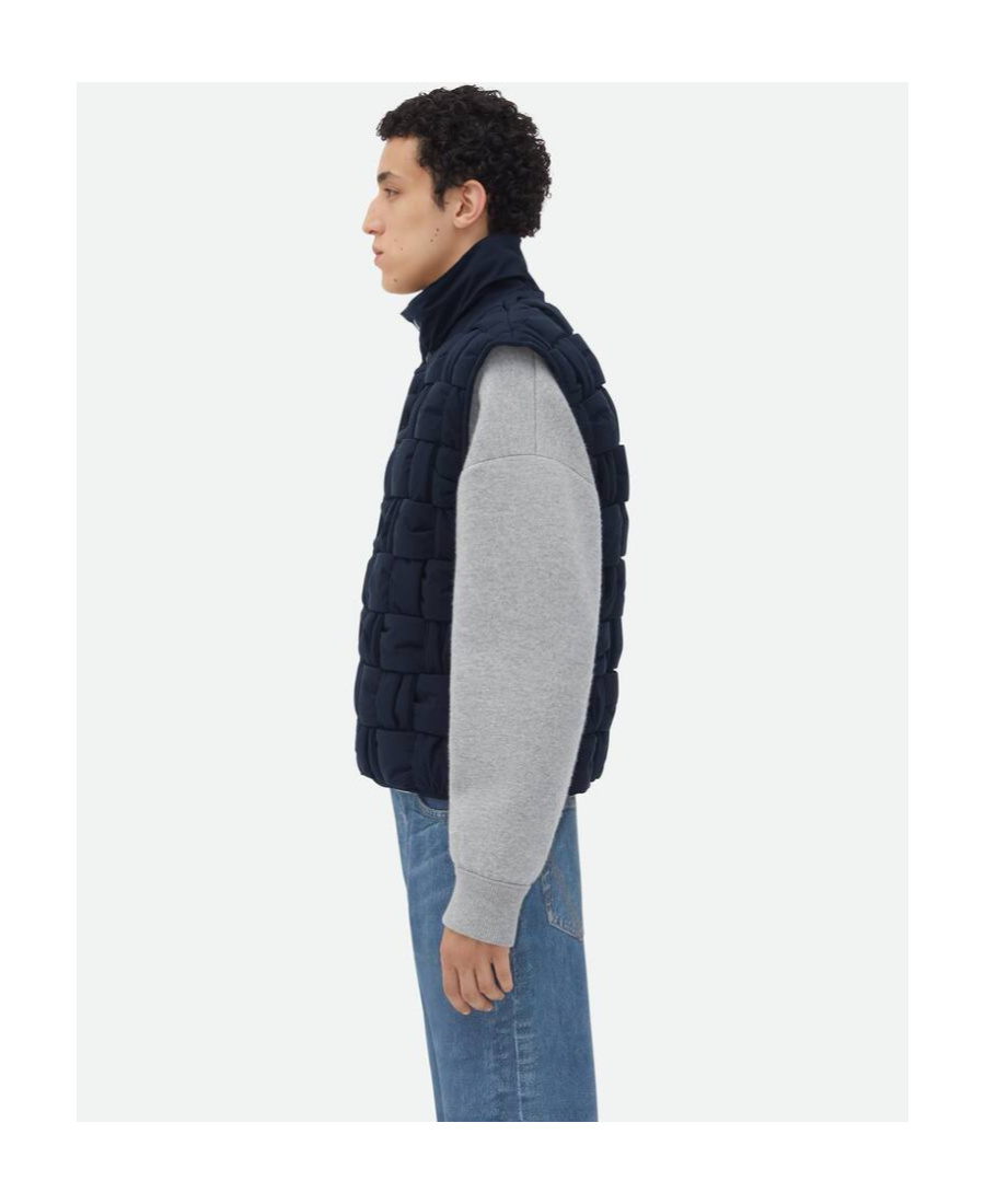 BOTTEGA VENETA TECH NYLON INTRECCIATO GILET