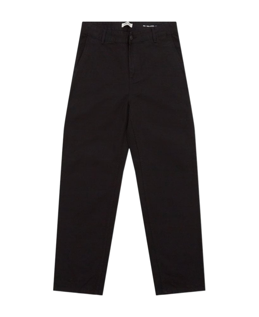 Shop Carhartt Mid-rise Tapered-leg Jeans In Black