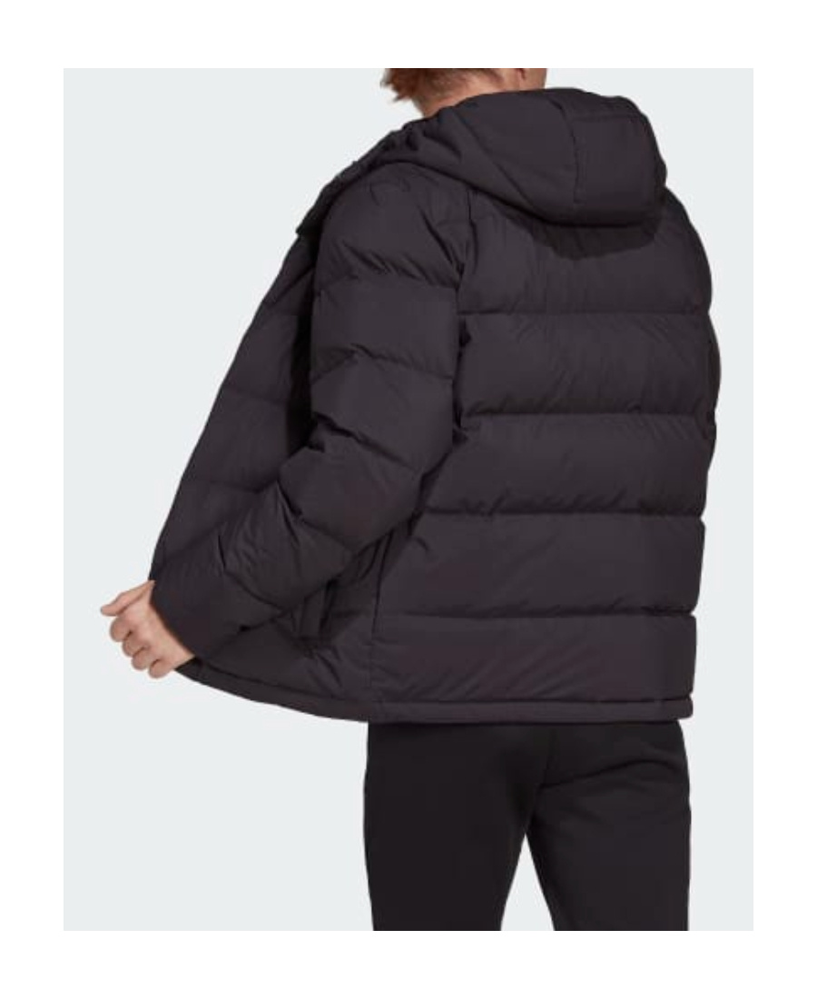 Adidas Originals Black Helionic Down Jacket In Black