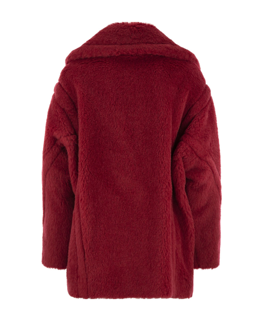 Max Mara Double-breasted Long-sleeved Coat In Red