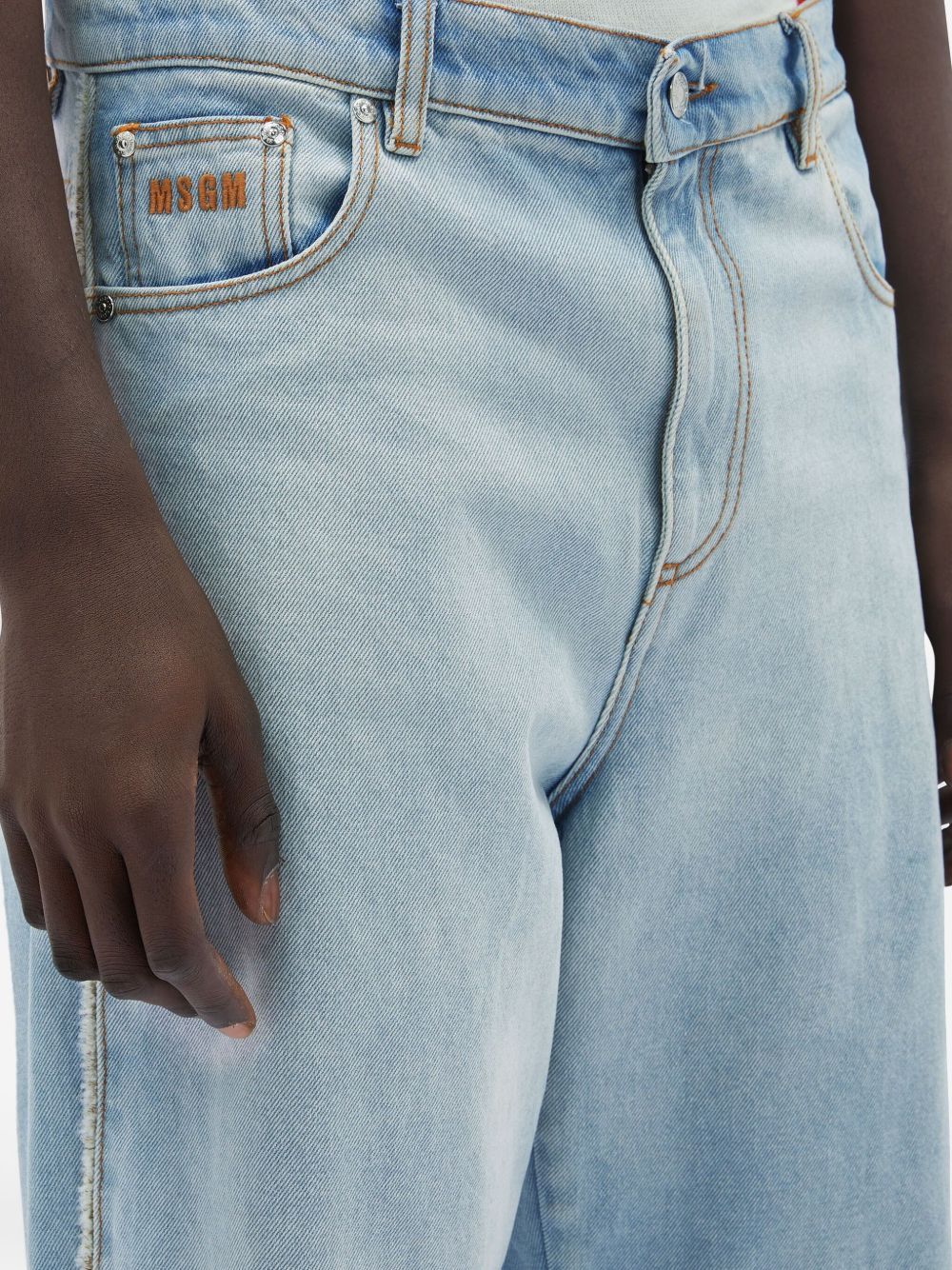 Msgm Baggy Jeans In Blue