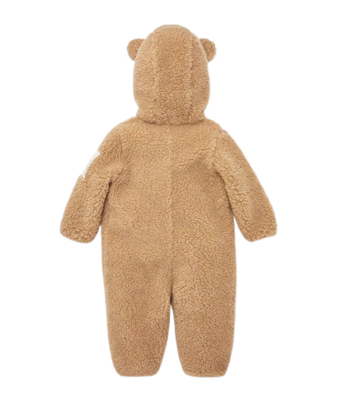 Moncler Hooded Jumpsuit In Brown