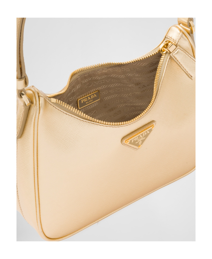 Prada Re-edition 2005 Shoulder Bag In Yellow