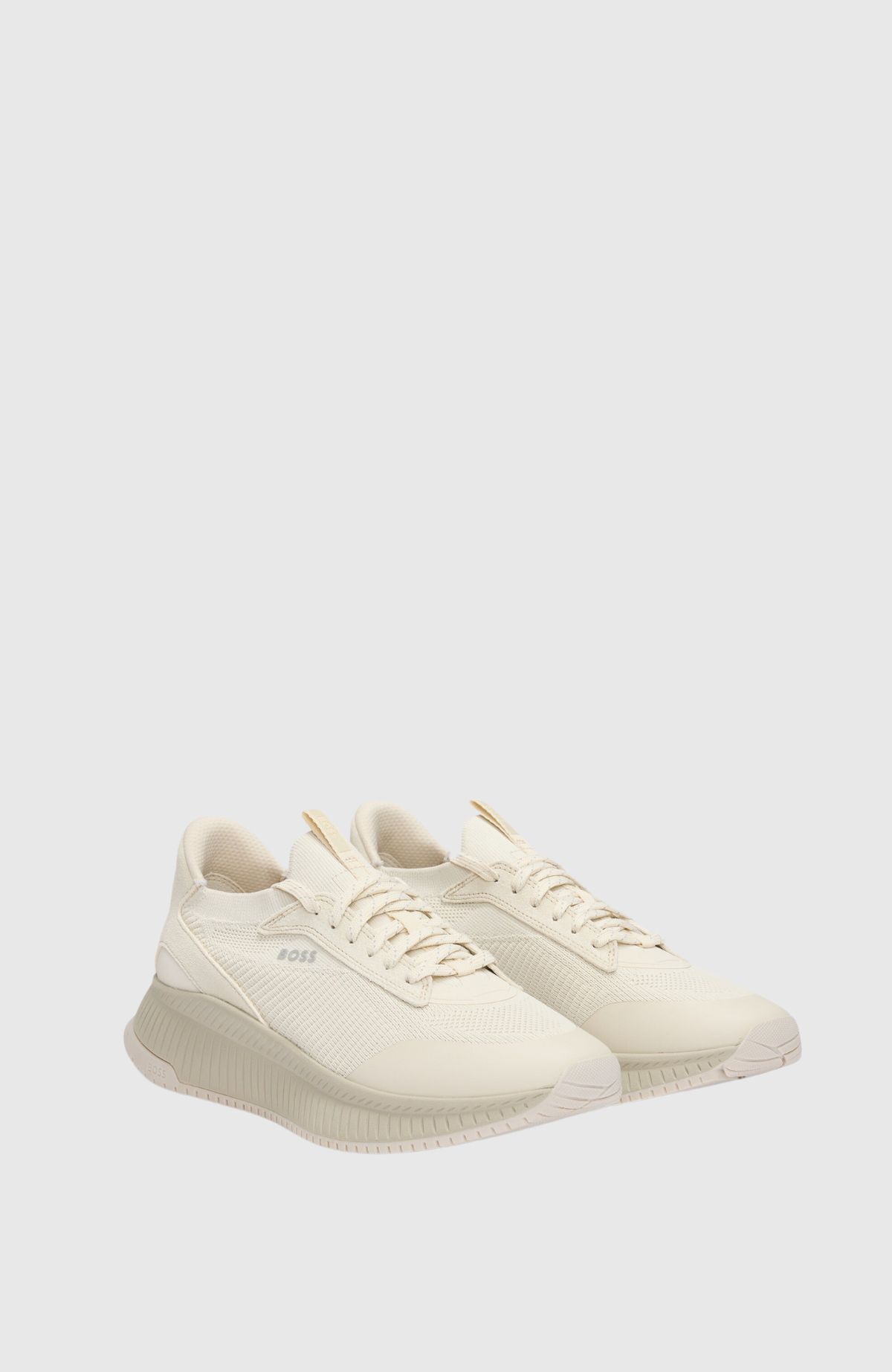 Hugo Boss Ttnm Evo Panelled Sneakers In White