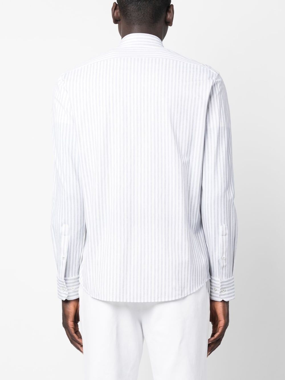 Hugo Boss Stripe-pattern Shirt In White