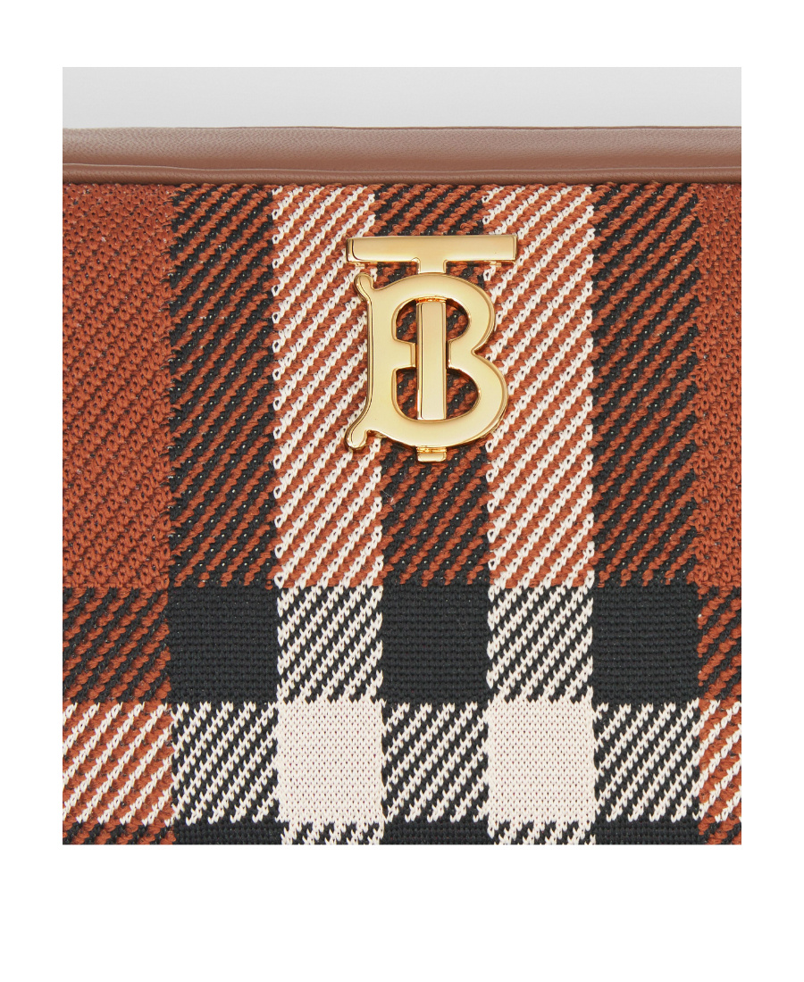 Burberry Small Knitted Lola Camera Bag In Brown
