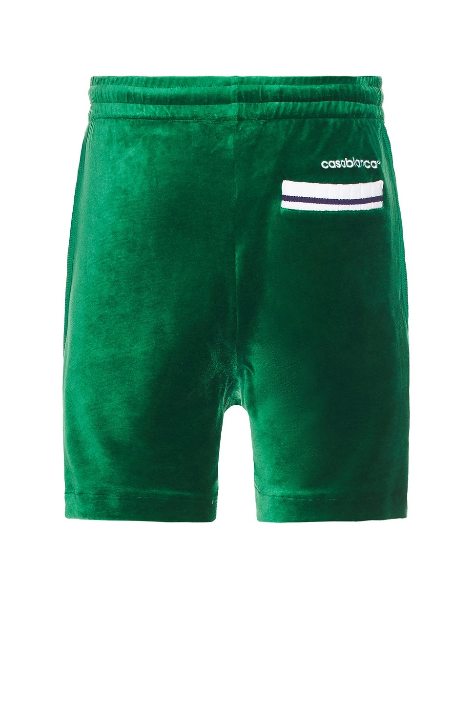 Casablanca Velour Laurel Shorts In Green