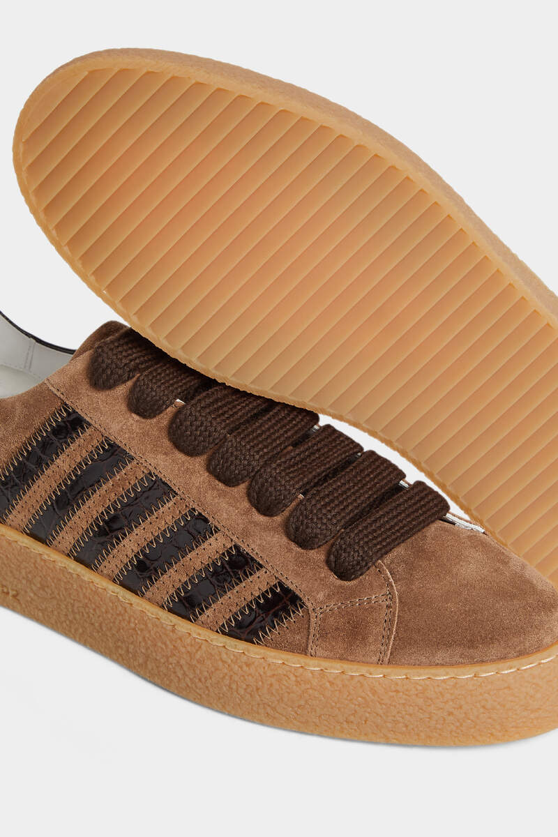 Dsquared2 Lace-up Low-top Casual Shoes In Brown