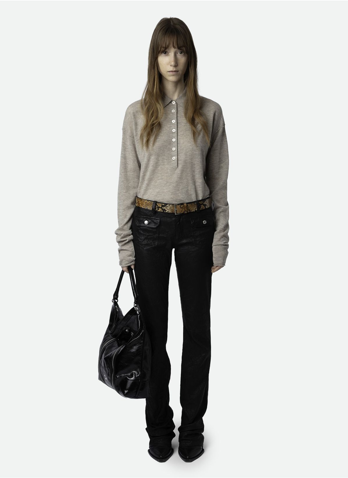 Shop Zadig & Voltaire Long-sleeved Sweater In Nude