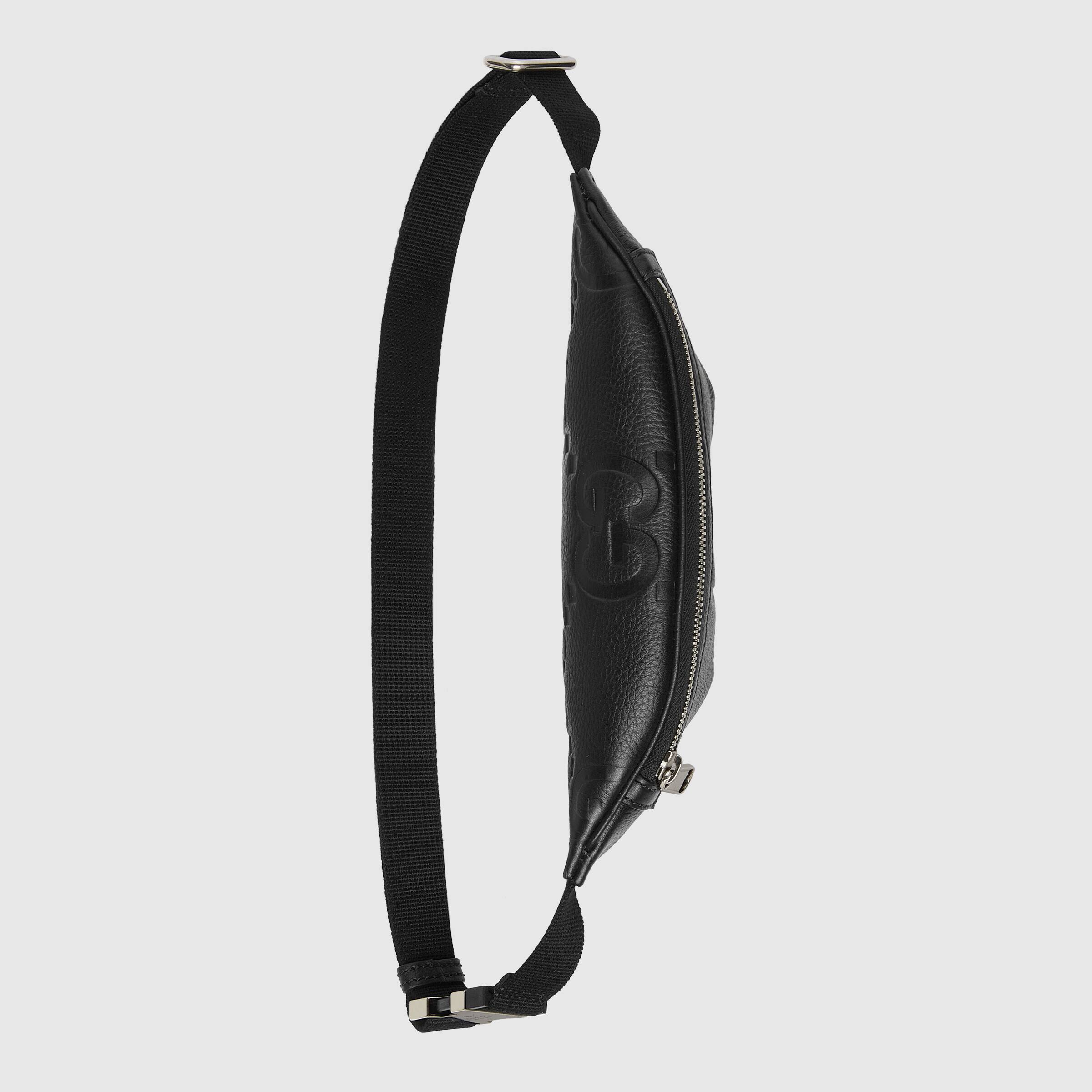 Gucci Jumbo Gg Small Belt Bag In Black