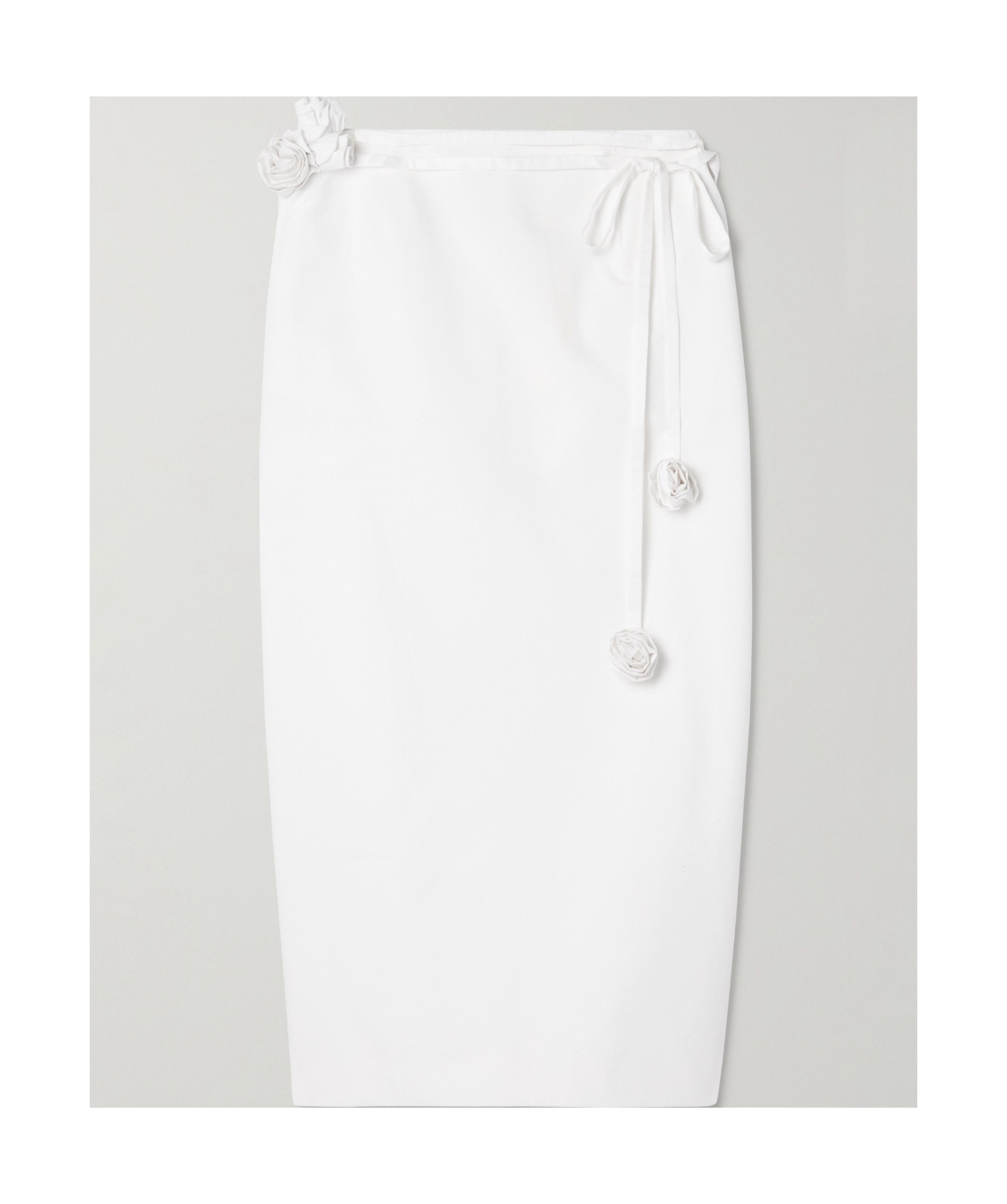 Magda Butrym Decal With Belt Skirt In White