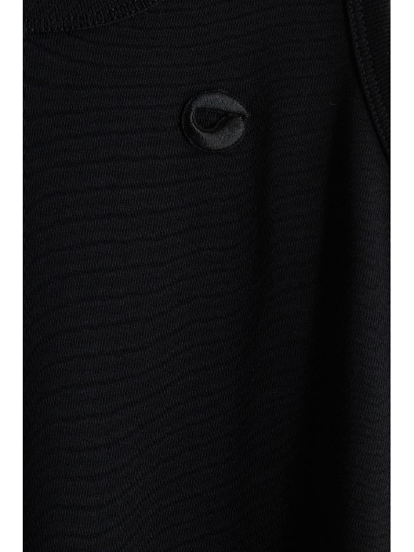 Coperni Round Neck Sleeveless Top With Ribbed Texture In Black
