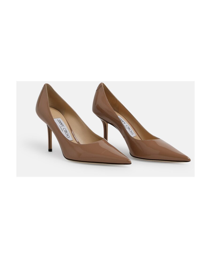 Jimmy Choo Love 85 Pointed High Heels In Brown