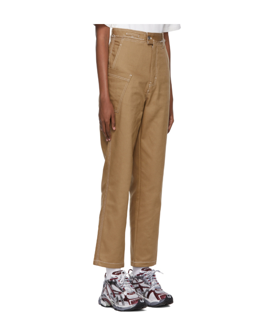 Ader Error Beige Homer Jeans In Brown