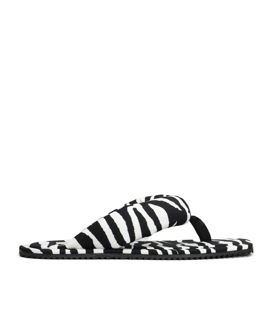 Shop Attico ''indie'' White And Black Flat Thong