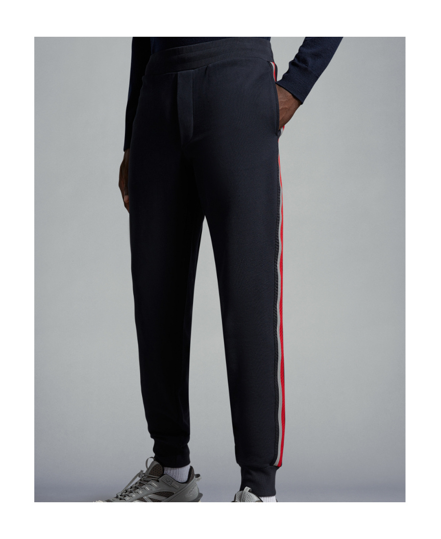 Moncler Logo-patch Track Pants In Blue