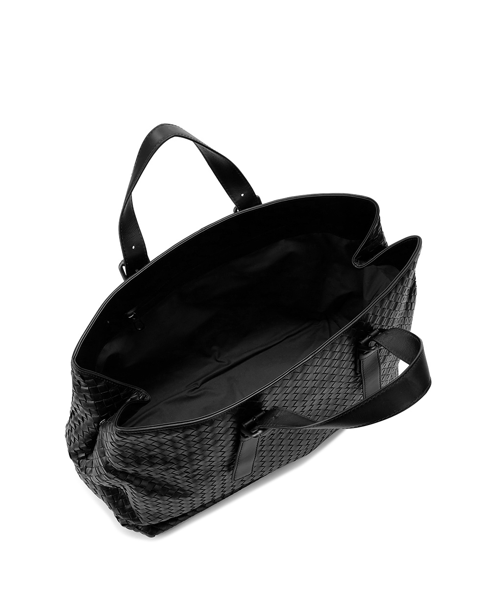 Bottega Veneta Knitted Handbag In Black