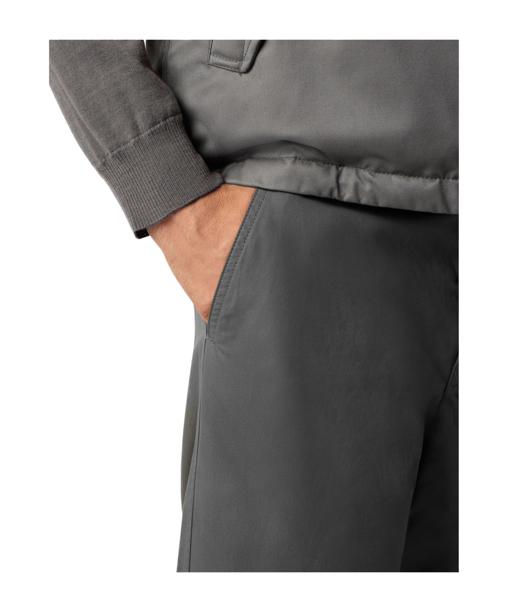 Stone Island Regular-fit Chino Trousers With Natural Weather Protection In Gray