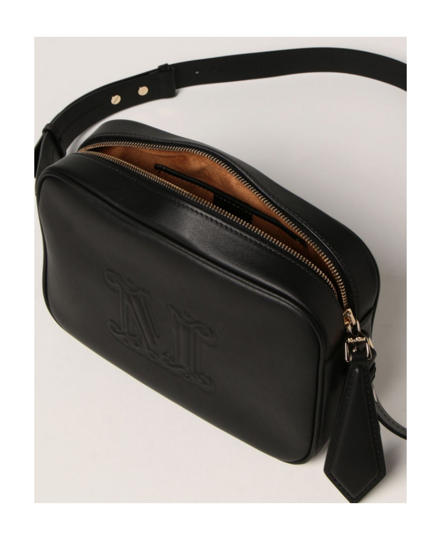 Max Mara Black Logo Satchel In Black