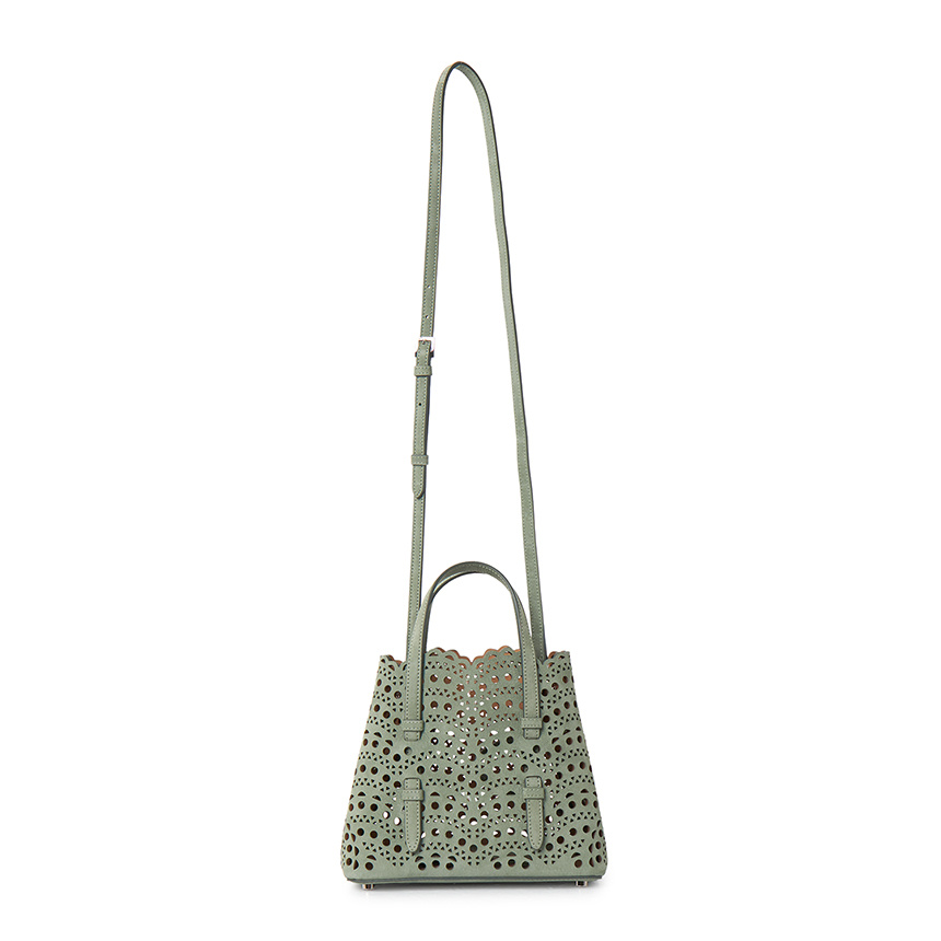 Alaïa Double Handle Tote Bag In Green
