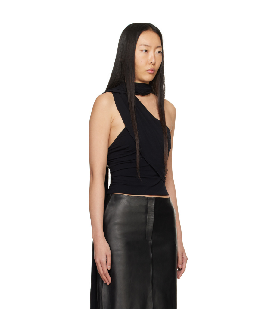 MAGDA BUTRYM SCARF-NECK ASYMMETRIC TANK TOP