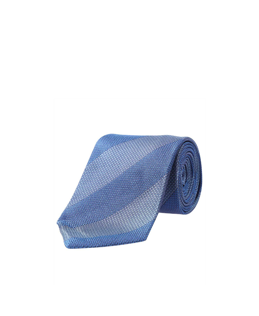Tom Ford Striped Tie In Blue