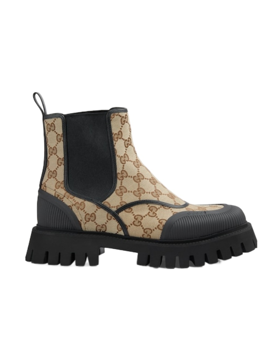 GUCCI GG PANELLED CHELSEA BOOTS
