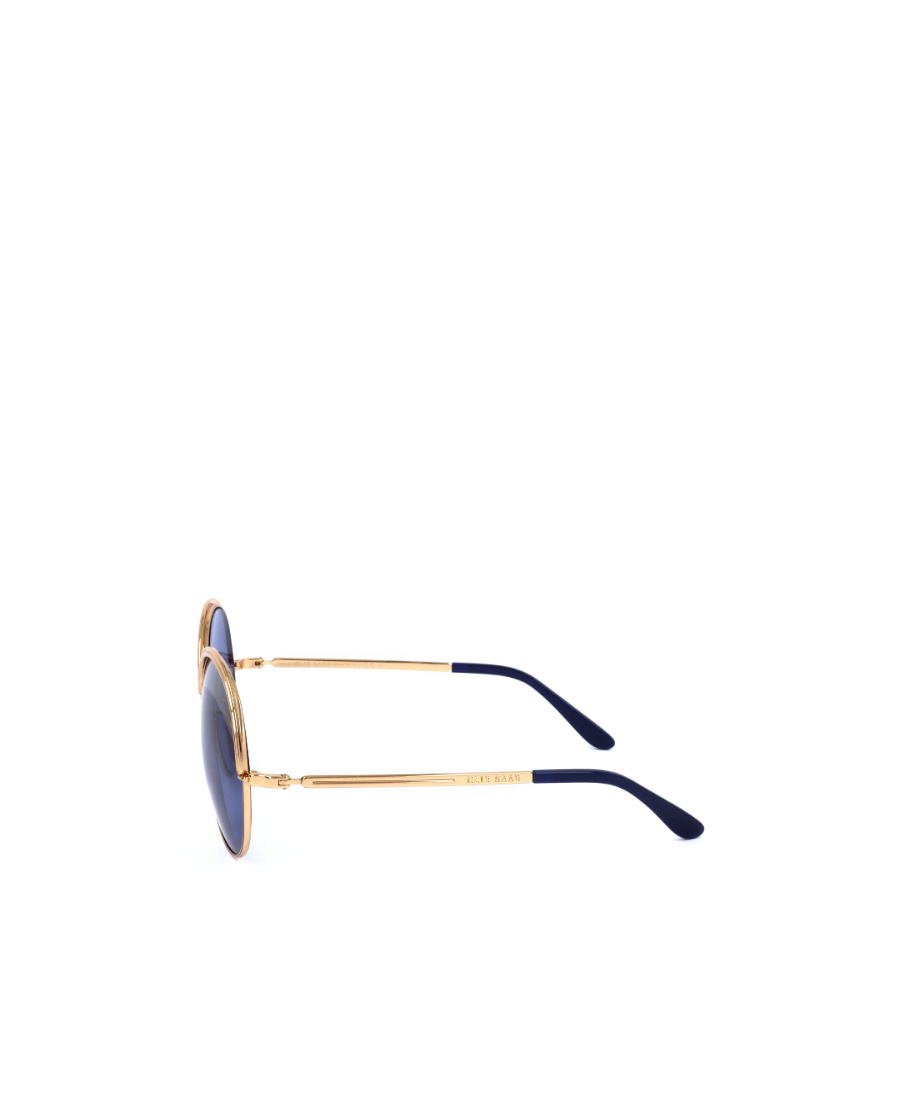 Elie Saab Round Frame Sunglasses In Blue
