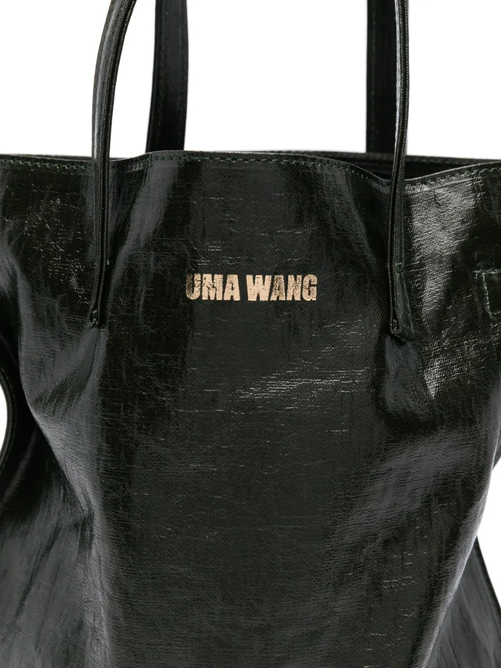 Uma Wang Double Handle Shoulder Bag In Black