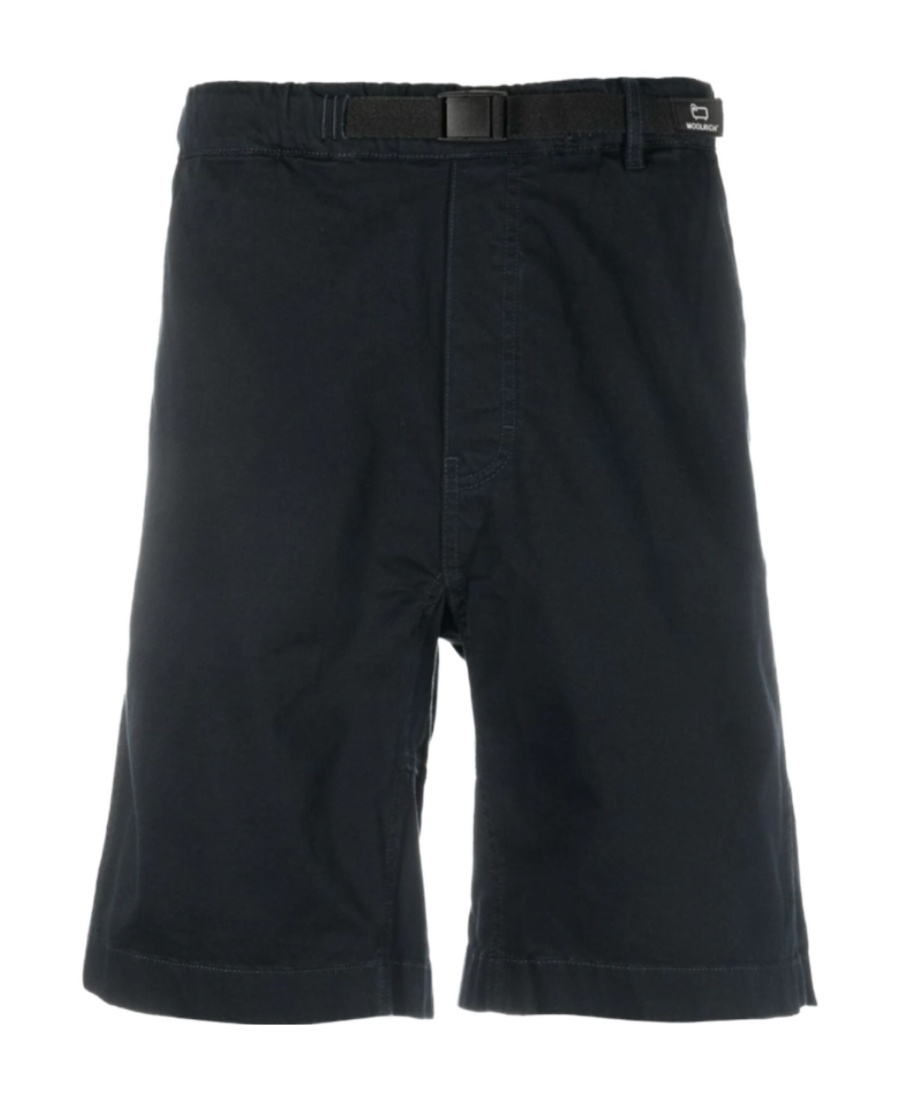 Woolrich Waist-strap Shorts In Gray