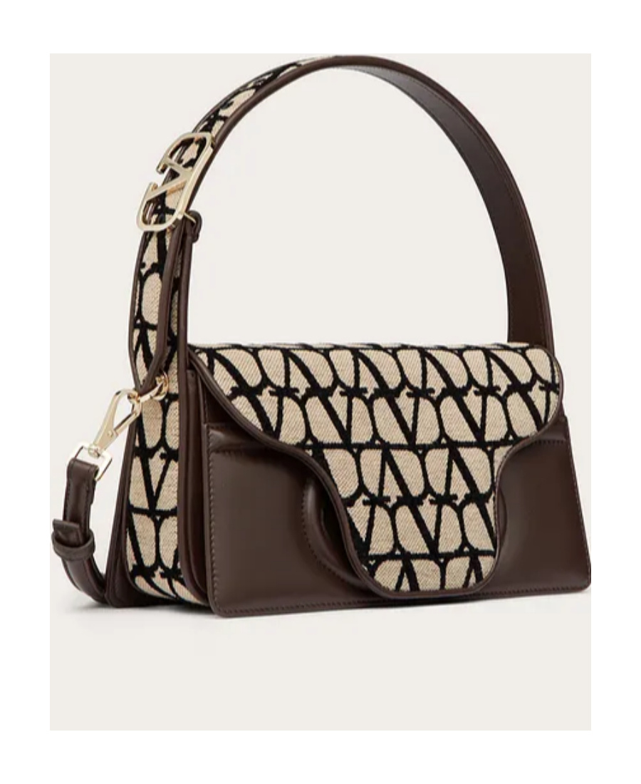 VALENTINO GARAVANI VALENTINO LE GRAND DEUXIÈME LOGO PLAQUE SHOULDER BAG