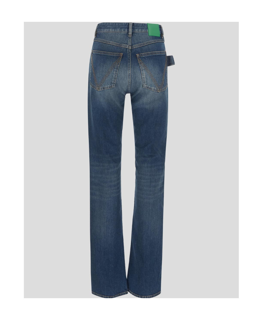 Bottega Veneta Mid-rise Straight-leg Jeans In Blue