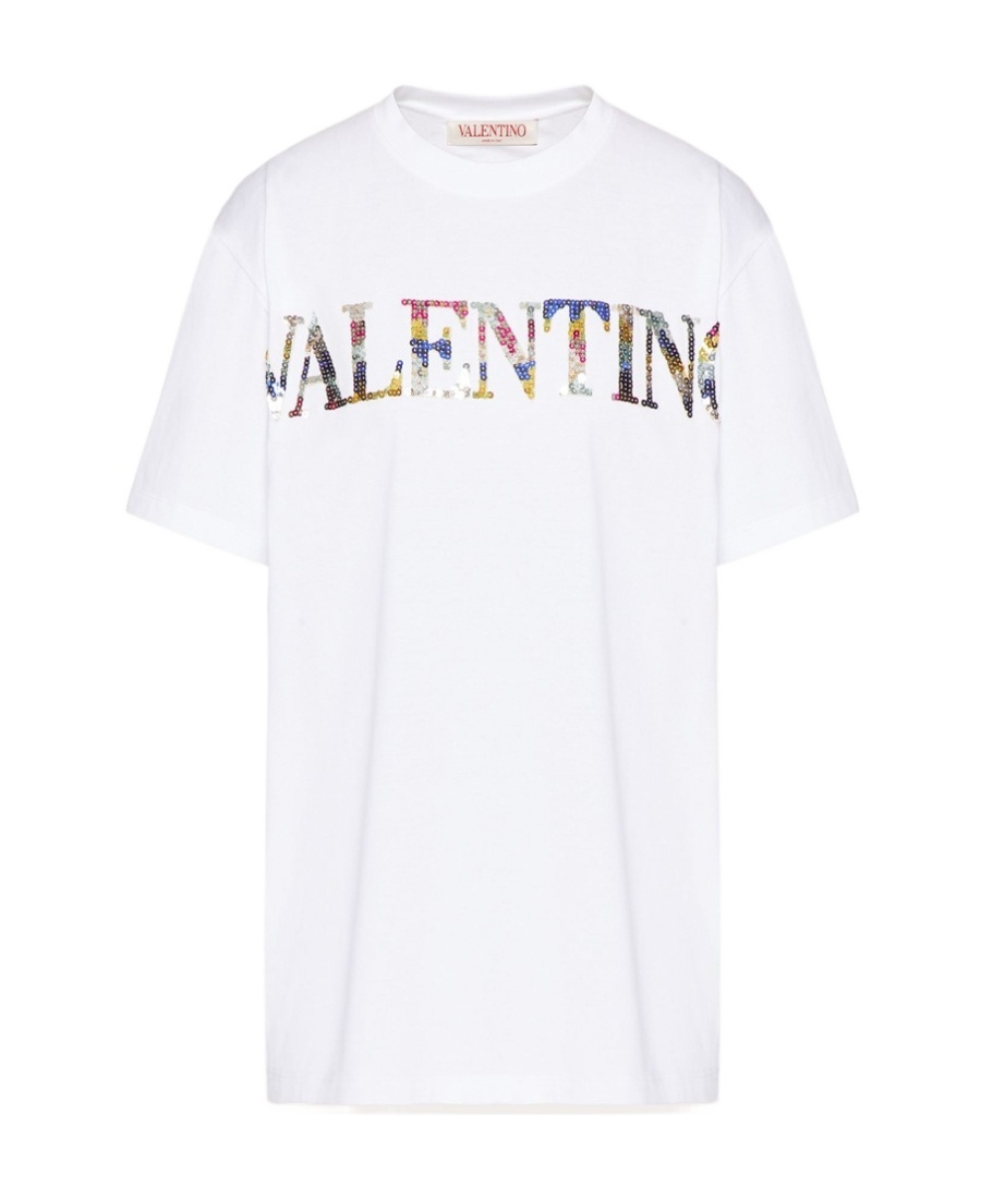 VALENTINO LOGO-EMBELLISHED SHORT-SLEEVED T-SHIRT
