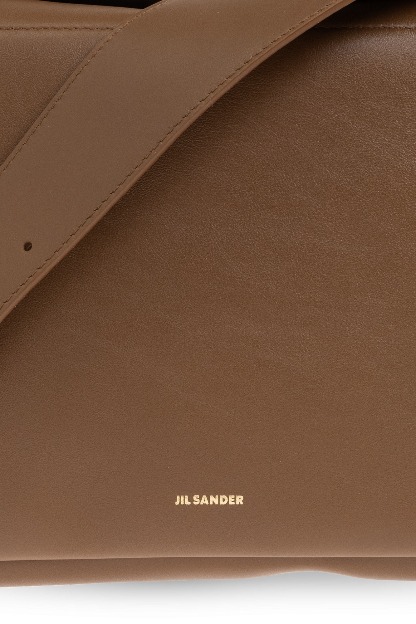 Jil Sander Shoulder Bag With Logo In Brown