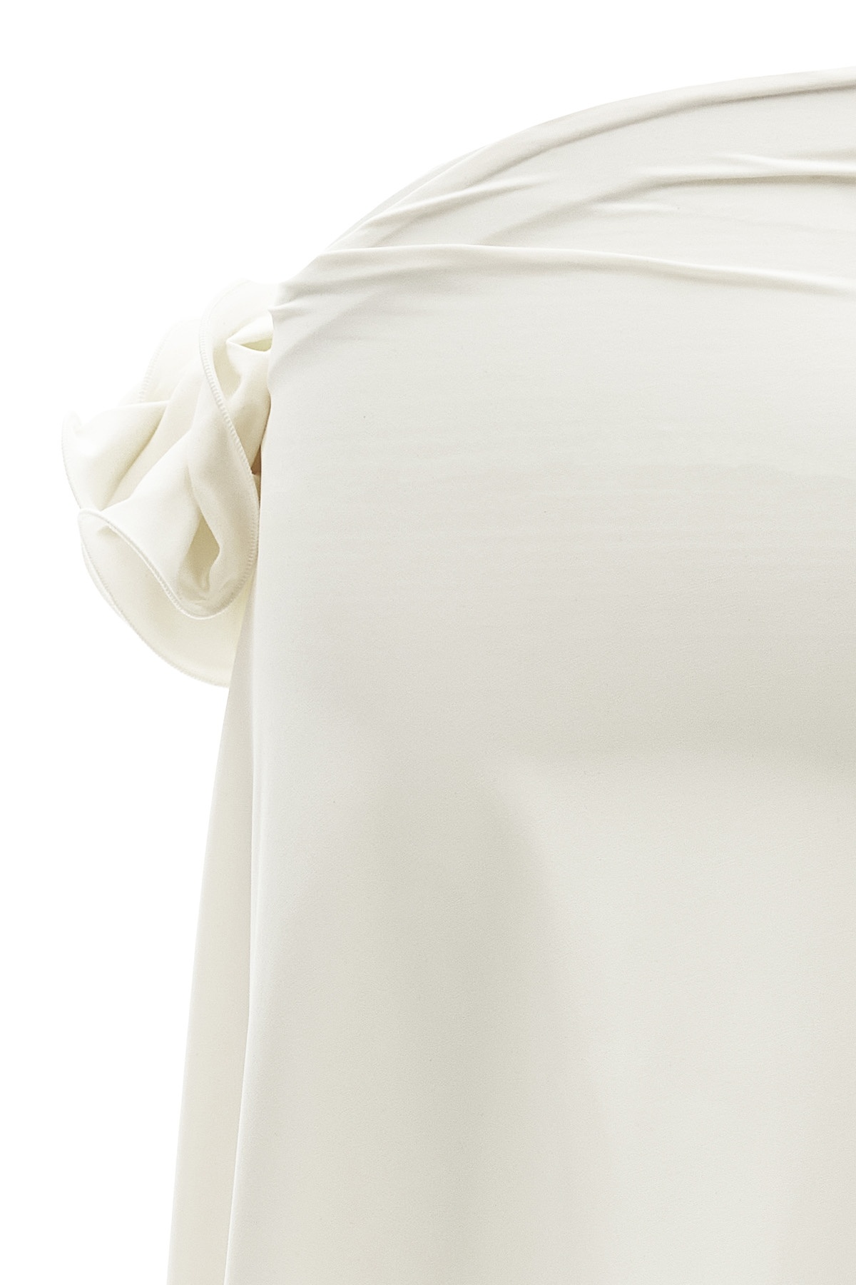Magda Butrym Draped Knot Asymmetric Design Skirt In White