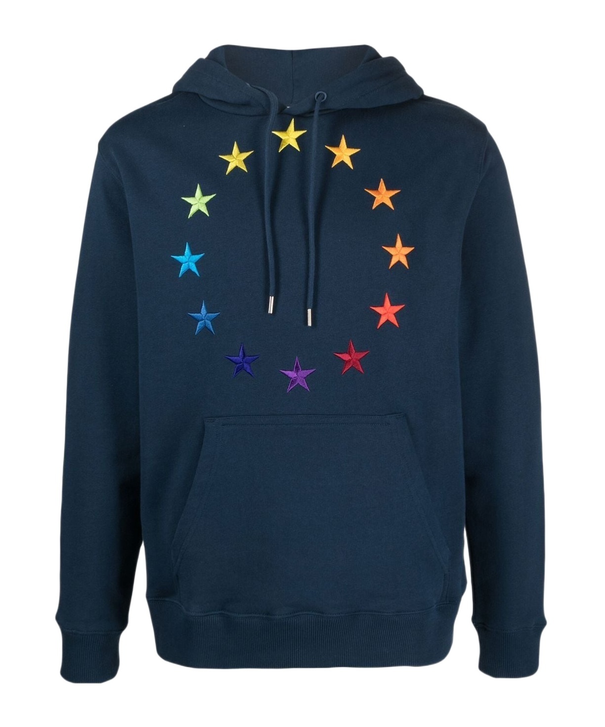 Etudes Studio Circular-embroidered Cotton Hoodie In Black