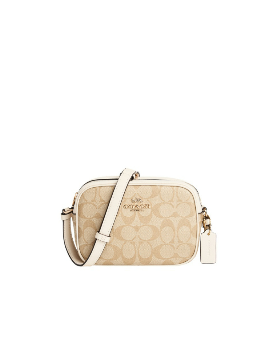 Coach Mini Jamie Logo Crossbody Bag In Nude