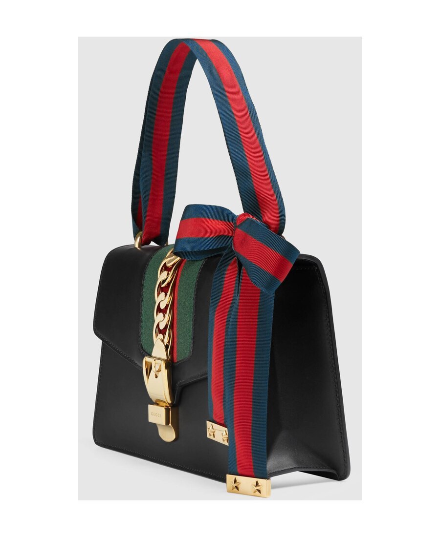 Gucci Sylvie Series Small Shoulder Backpack In Black