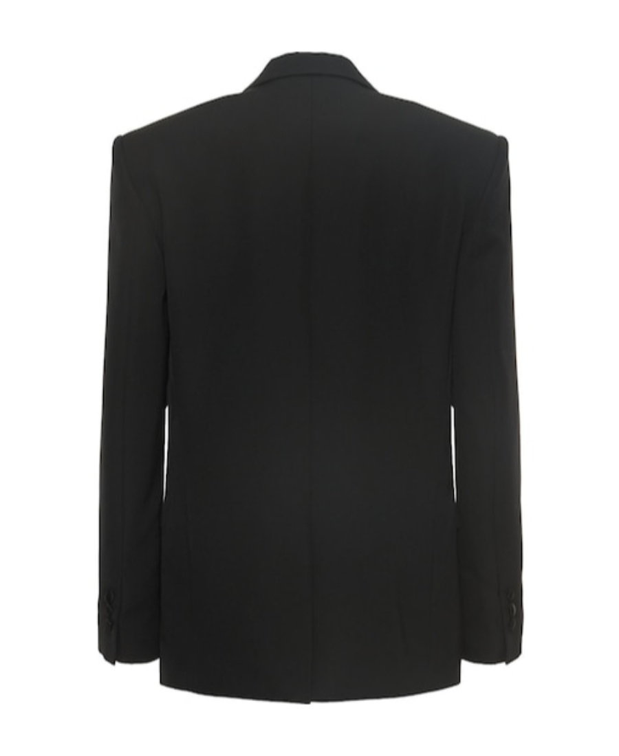 BALMAIN TAILORED AND FITTED WOOL SUIT COAT