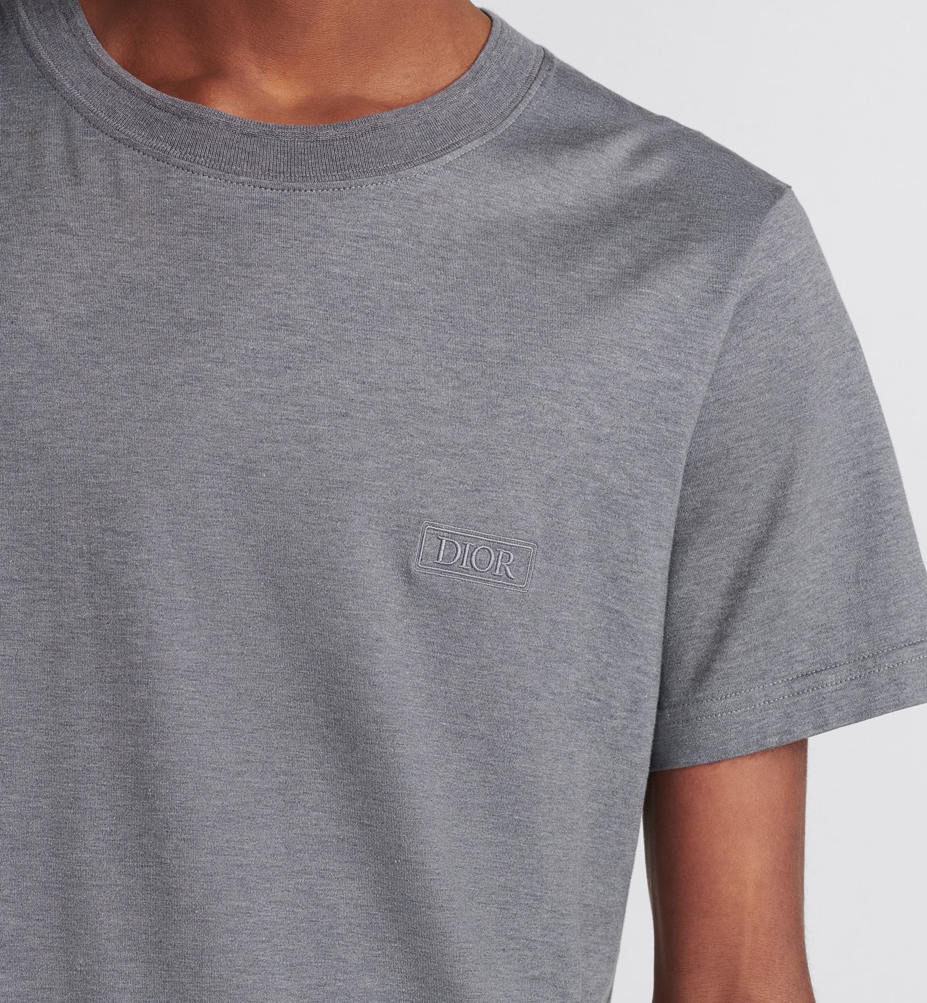 Dior Icons Short Sleeved T-shirt In Gray