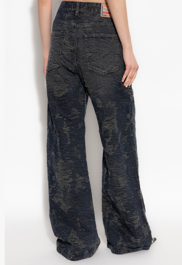 Diesel 1996 D-sire Relaxed Jeans In Gray
