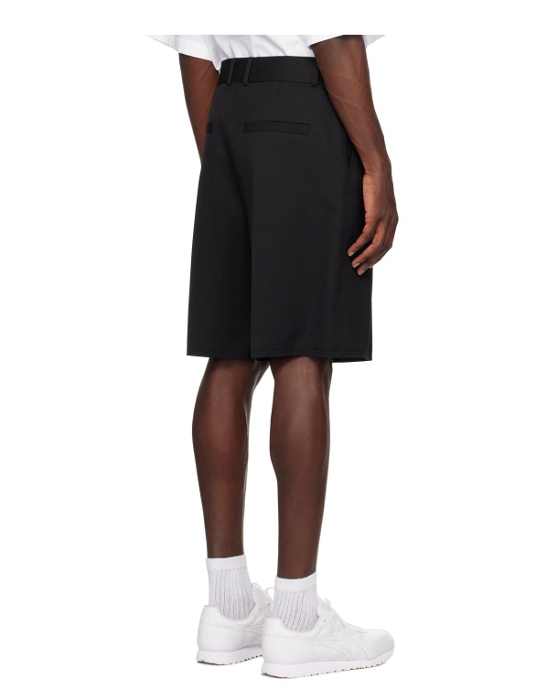 We11 Done Logo Shorts In Black