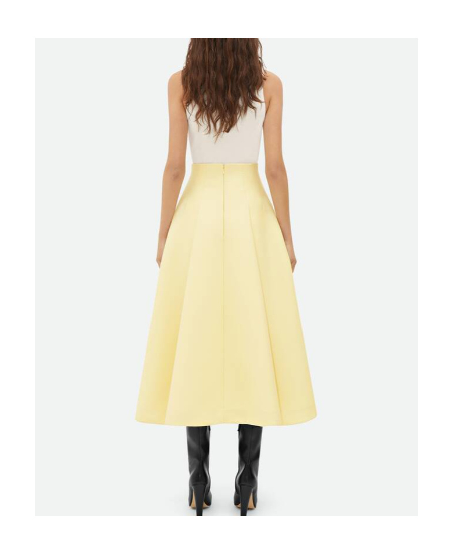 BOTTEGA VENETA BOTTEGA VENETA COMPACT WIDE MIDI SKIRT