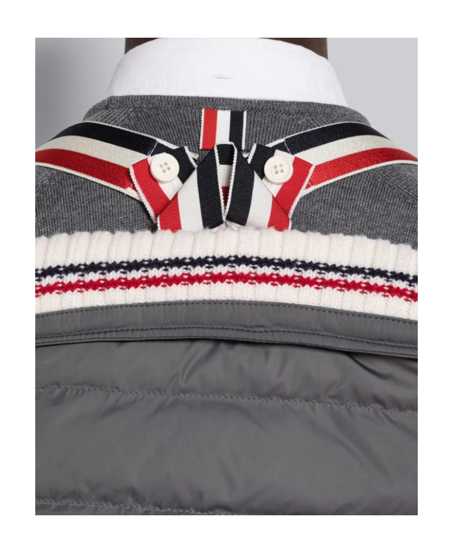 THOM BROWNE 4-BAR MOTIF PUFFER GILET