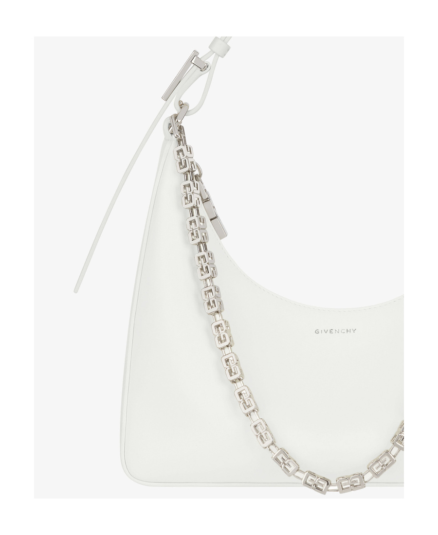 Givenchy Chain-link Detail Shoulder Bag In Ivory White