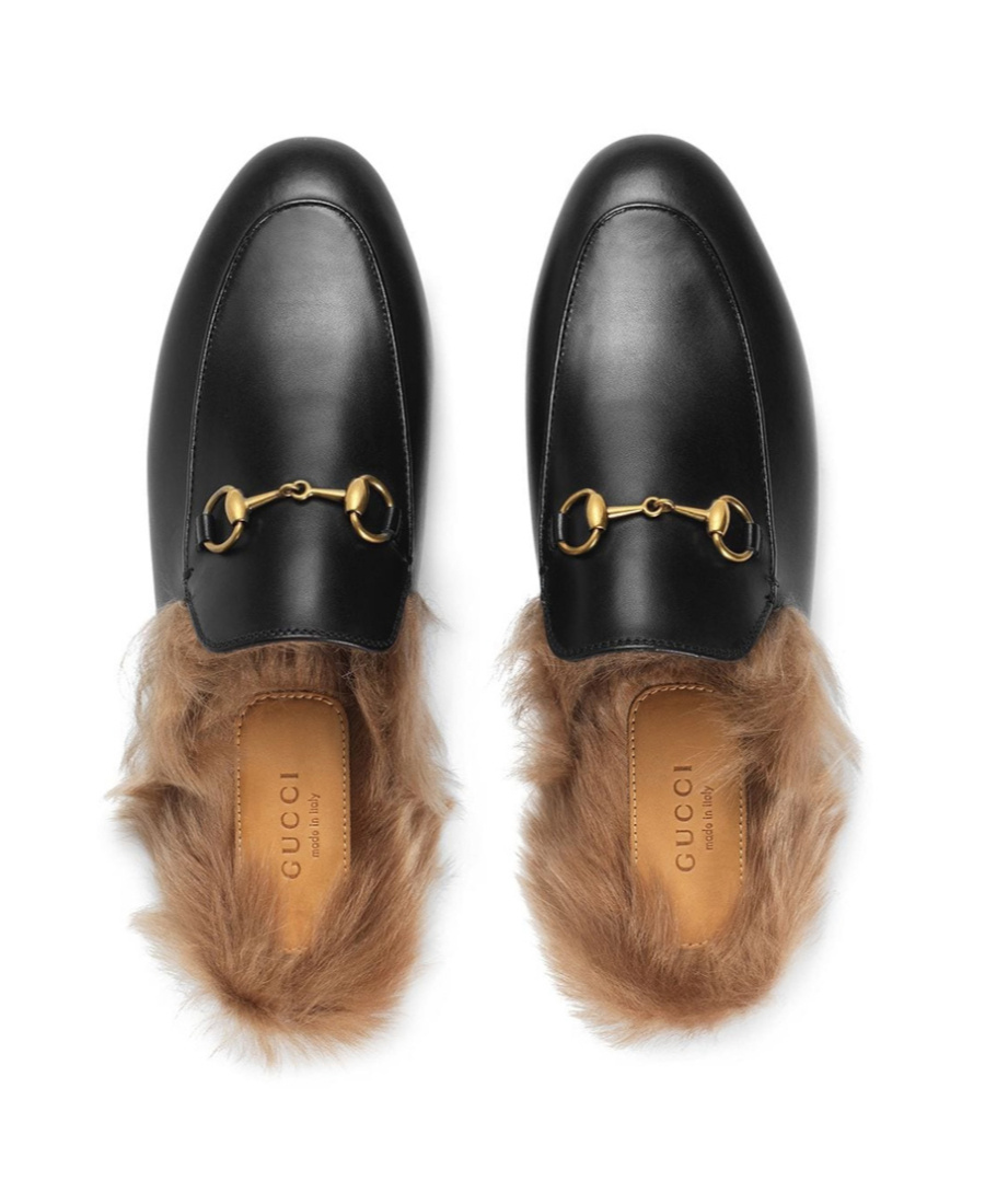Shop Gucci 2015 Re-edition Women's Princetown In Black