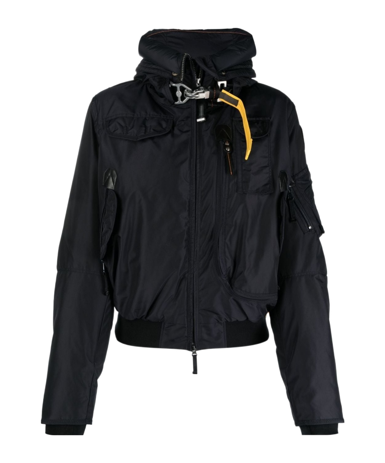 Shop Parajumpers Gobi Hooded Padded Down Jacket In Black